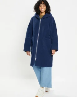 Femme Lou Andrea Manteaux^Manteau réversible en Fausse Fourrure 319 Mont indigo