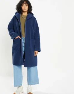 Femme Lou Andrea Manteaux^Manteau réversible en Fausse Fourrure 319 Mont indigo