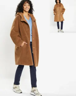 Femme Lou Andrea Manteaux^Manteau réversible en Fausse Fourrure Happy toffee