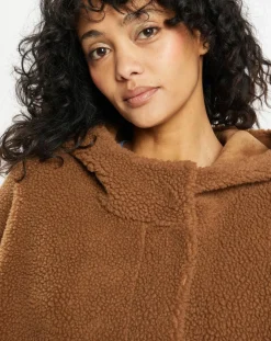 Femme Lou Andrea Manteaux^Manteau réversible en Fausse Fourrure Happy toffee