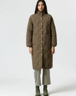 Manteau réversible Marie kaki/beige-The Korner Clearance