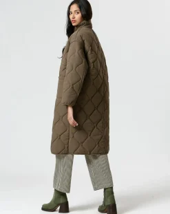 Manteau réversible Marie kaki/beige-The Korner Clearance