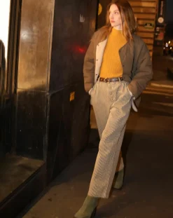 Manteau réversible Virginie kaki/beige-The Korner Online