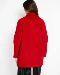 Manteau Sandra bordeaux-Assuili Clearance