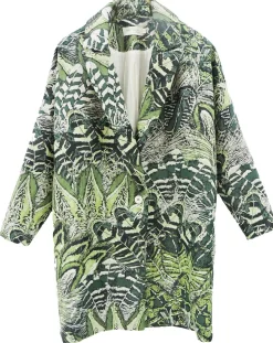 Manteau Victoria à motifs vert-See u Soon New