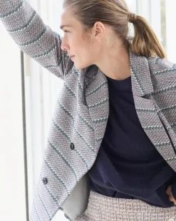 Femme Caroll Manteaux^Manteau Ville Louison bleu marine