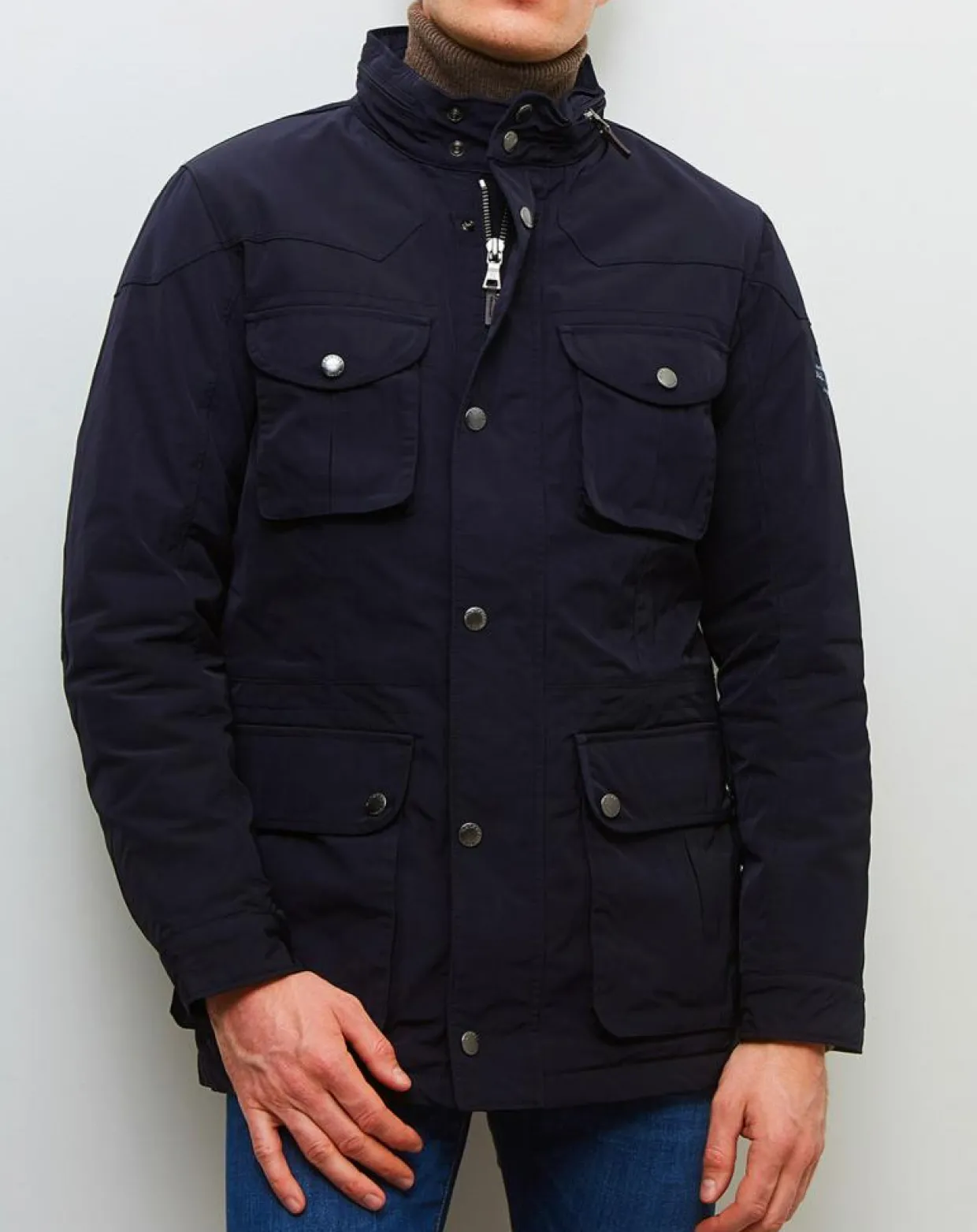 Homme Hackett London Manteaux^Manteau Winter velospeed bleu marine