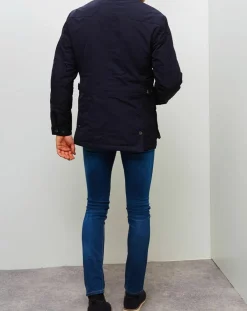 Homme Hackett London Manteaux^Manteau Winter velospeed bleu marine