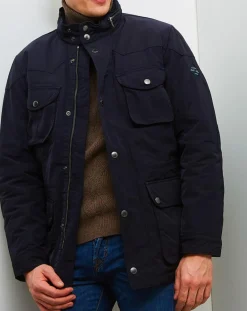 Homme Hackett London Manteaux^Manteau Winter velospeed bleu marine
