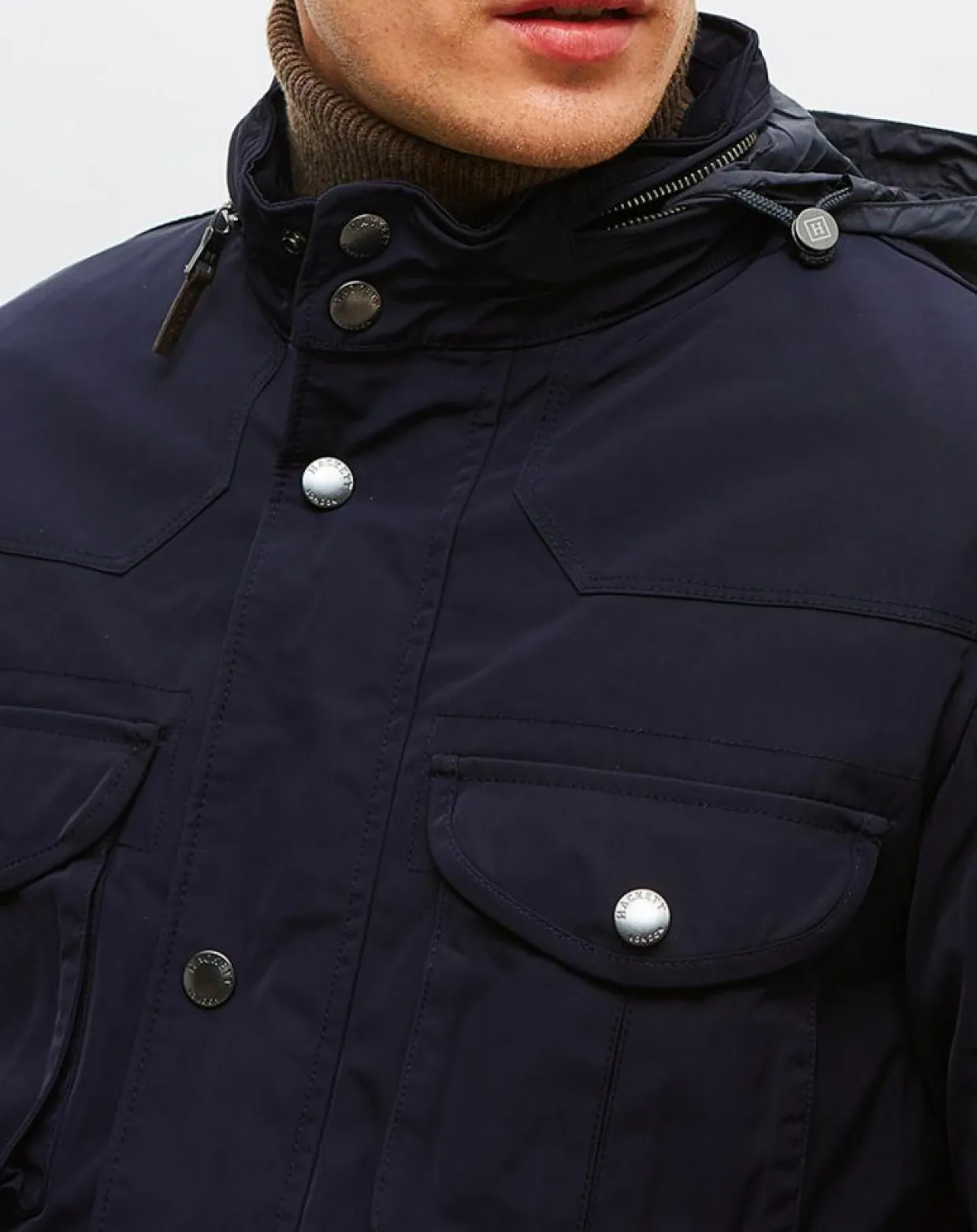 Homme Hackett London Manteaux^Manteau Winter velospeed bleu marine