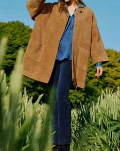 Femme Lauren Vidal Vestes, Blousons^Manteau Zana camel