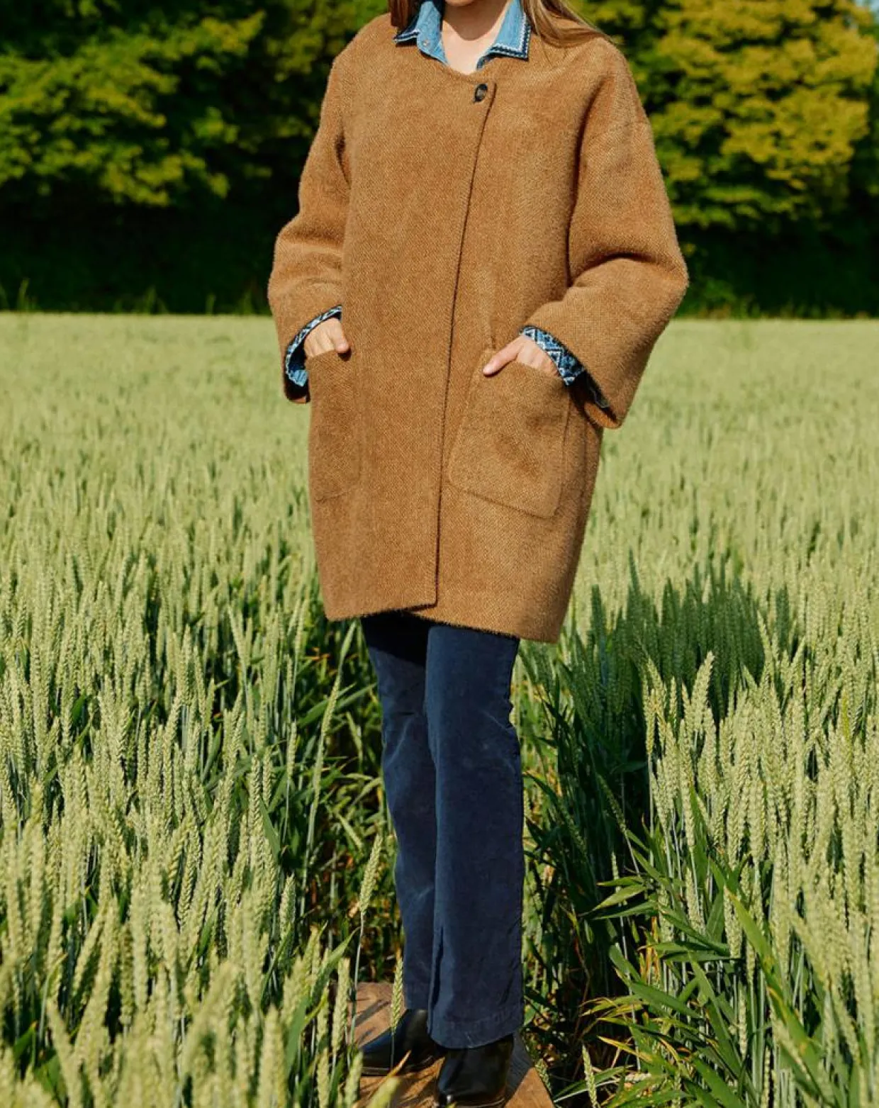 Femme Lauren Vidal Vestes, Blousons^Manteau Zana camel