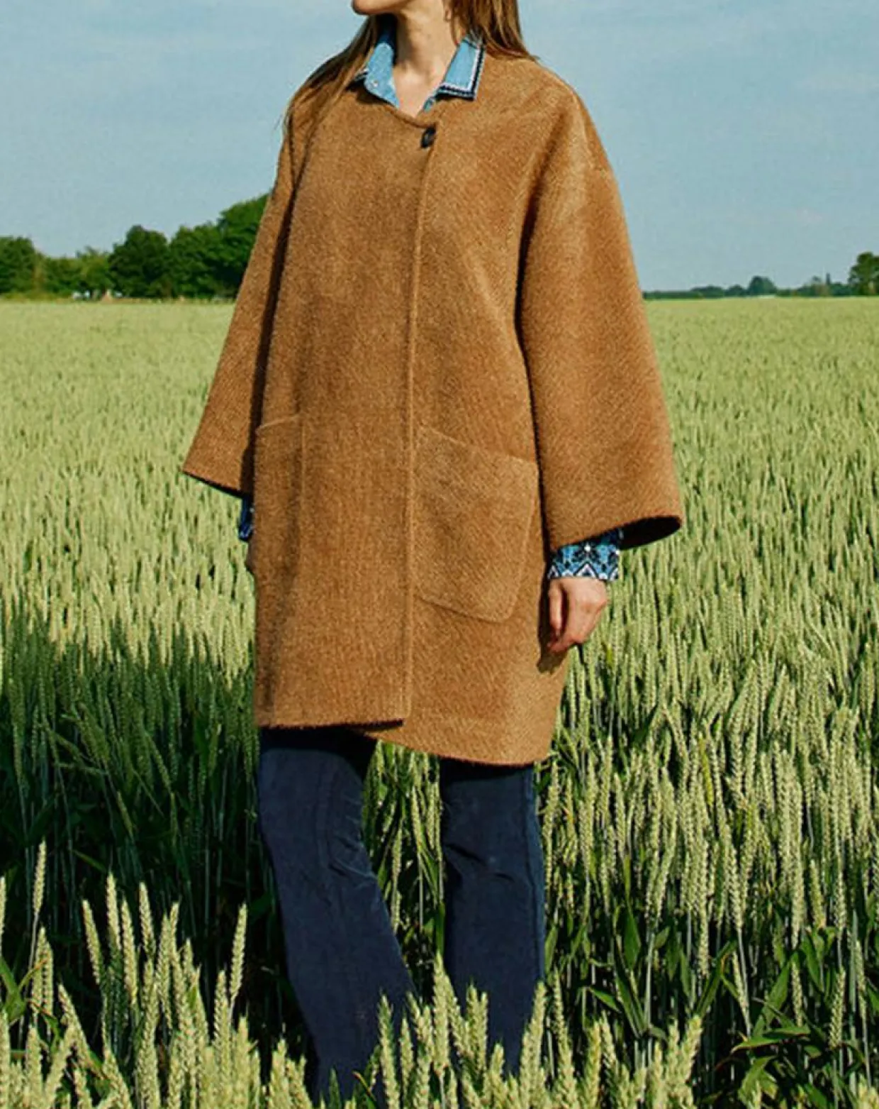Femme Lauren Vidal Vestes, Blousons^Manteau Zana camel