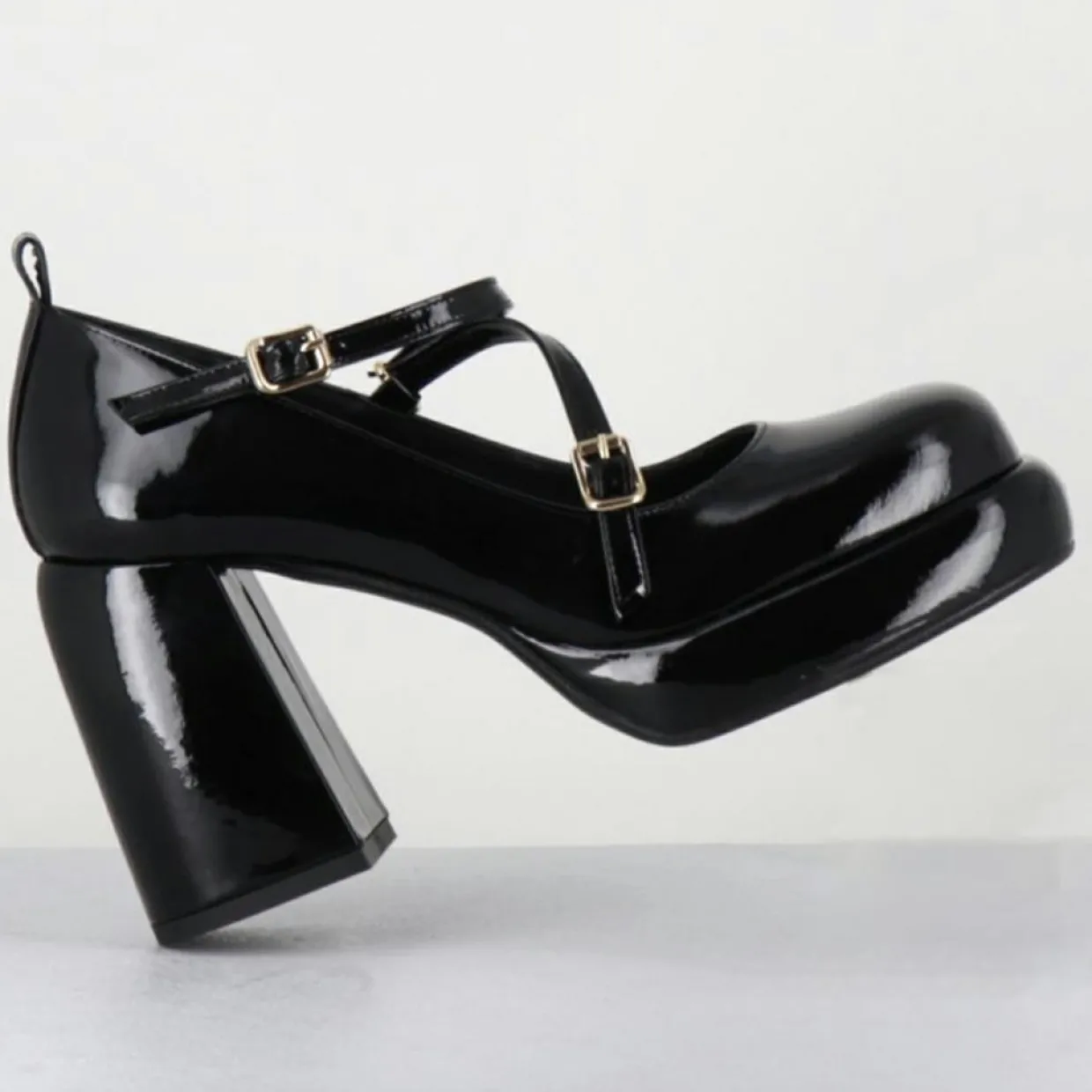 Femme Garrice Lab Sandales À Talons^Mary Jane en Cuir abra noires - Talon : 9.5cm