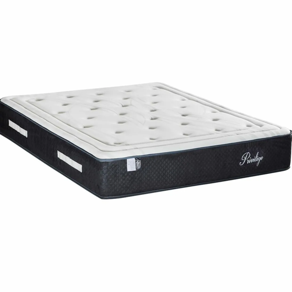 Matelas Mémoire de forme Privilège anthracite/blanc - 180x200 cm-Bellecour Best