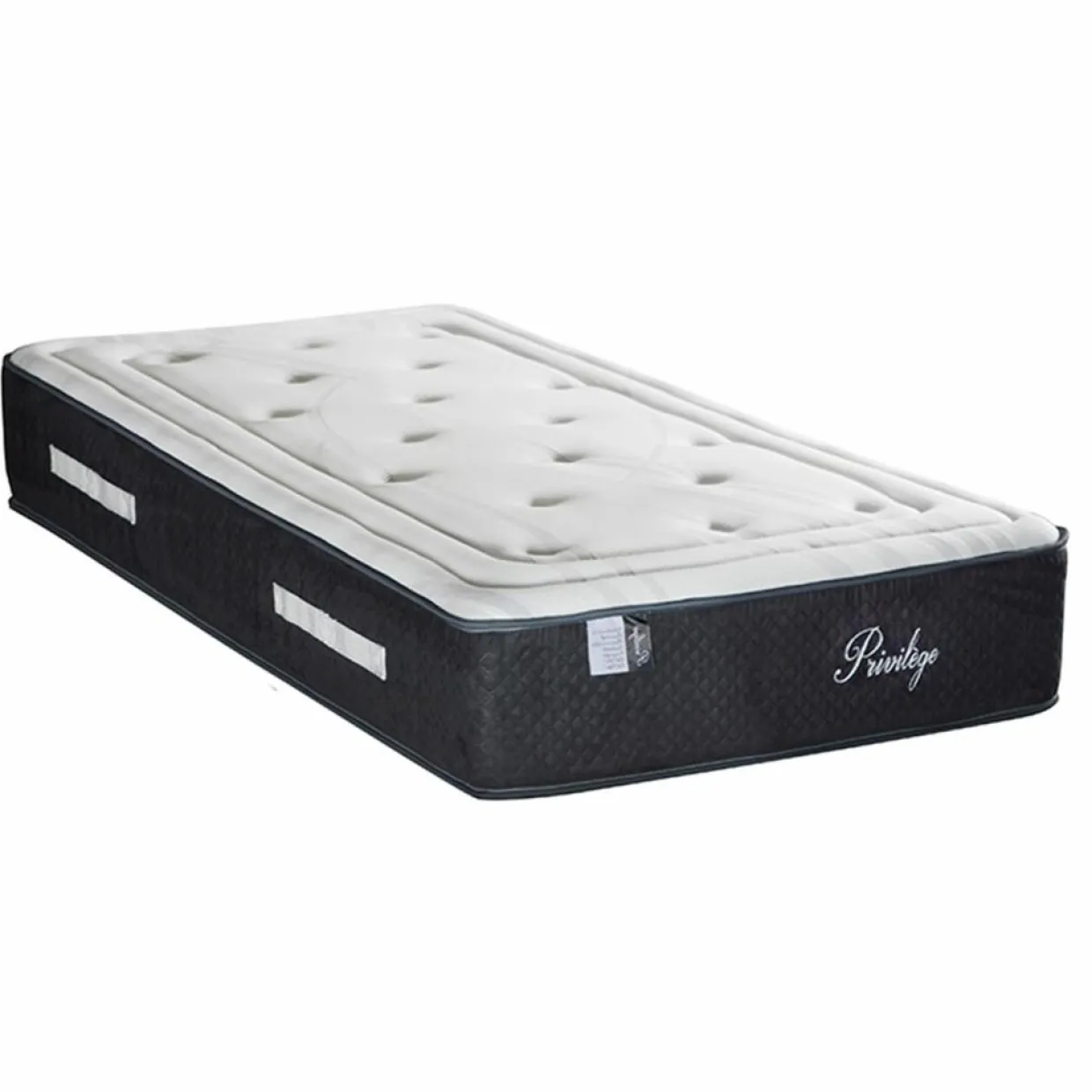 Bellecour Matelas^Matelas Mémoire de forme Privilège anthracite/blanc - 90x200 cm