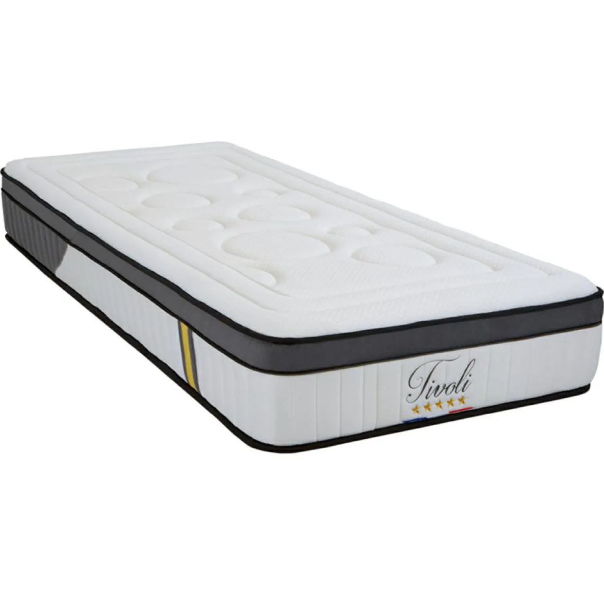 Matelas Tivoli Mémoire de forme et Mousse Supersoft blanc - 90x200 cm-Bellecour Sale
