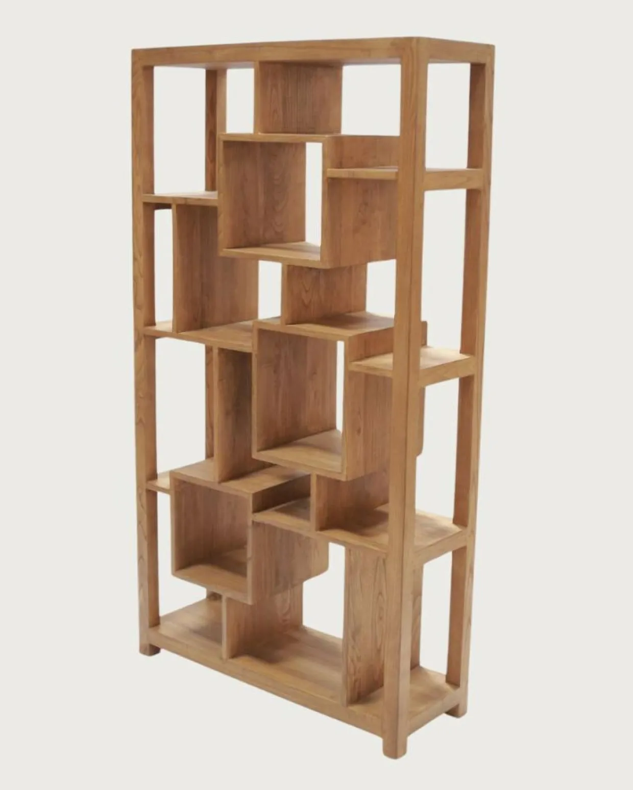 Uniqka Etagères^Maze - Étagère en bois massif de Teck