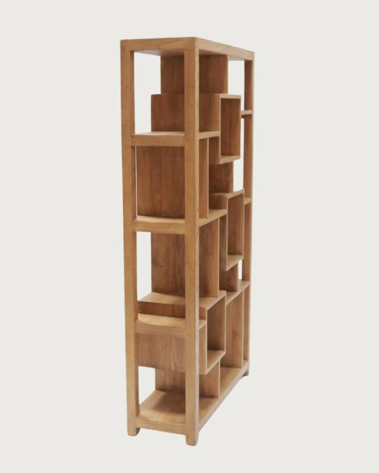 Uniqka Etagères^Maze - Étagère en bois massif de Teck