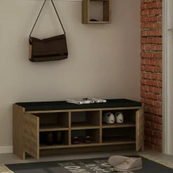 Meuble à chaussures zulla naturel - 37x110x43 cm-Wooden Art Discount