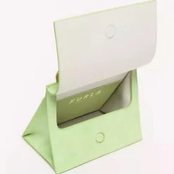 Femme Furla Sacs^Micro Sac à main en Cuir & Velours de Cuir Ligne Future vert 11x9.5x7.5 cm