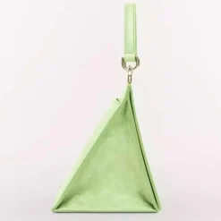 Femme Furla Sacs^Micro Sac à main en Cuir & Velours de Cuir Ligne Future vert 11x9.5x7.5 cm