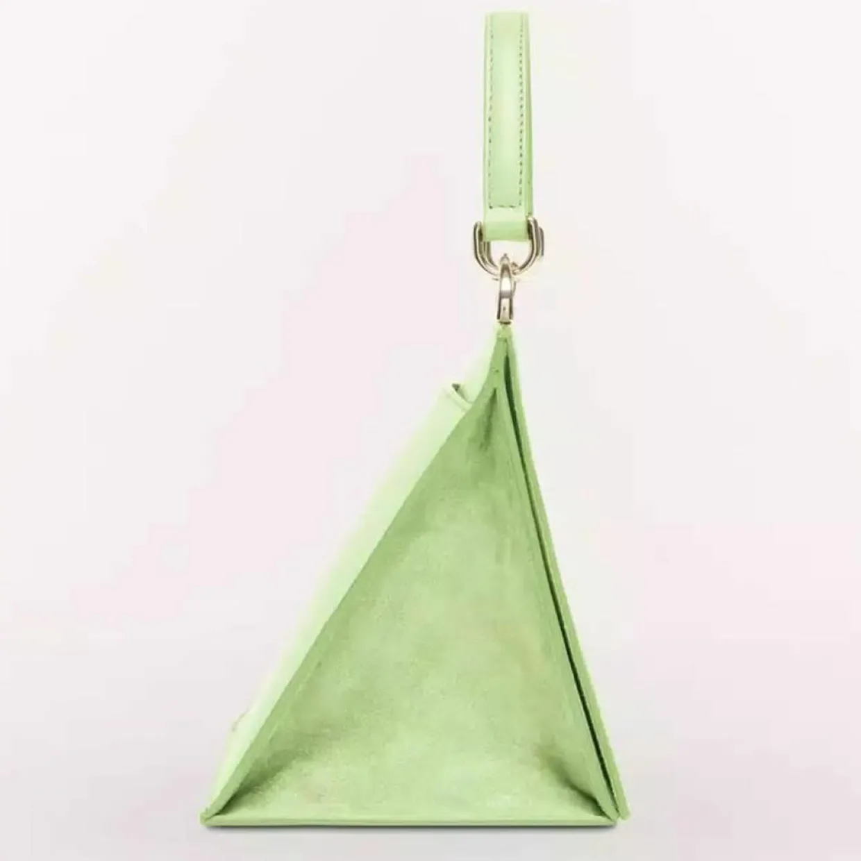 Femme Furla Sacs^Micro Sac à main en Cuir & Velours de Cuir Ligne Future vert 11x9.5x7.5 cm