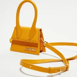 Femme Jacquemus Sacs^Micro sac à main en Cuir Le Chiquito orange - 12x9 cm