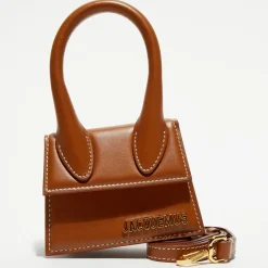 Micro sac à main en Cuir Le Chiquito marron - 12x9 cm-Jacquemus