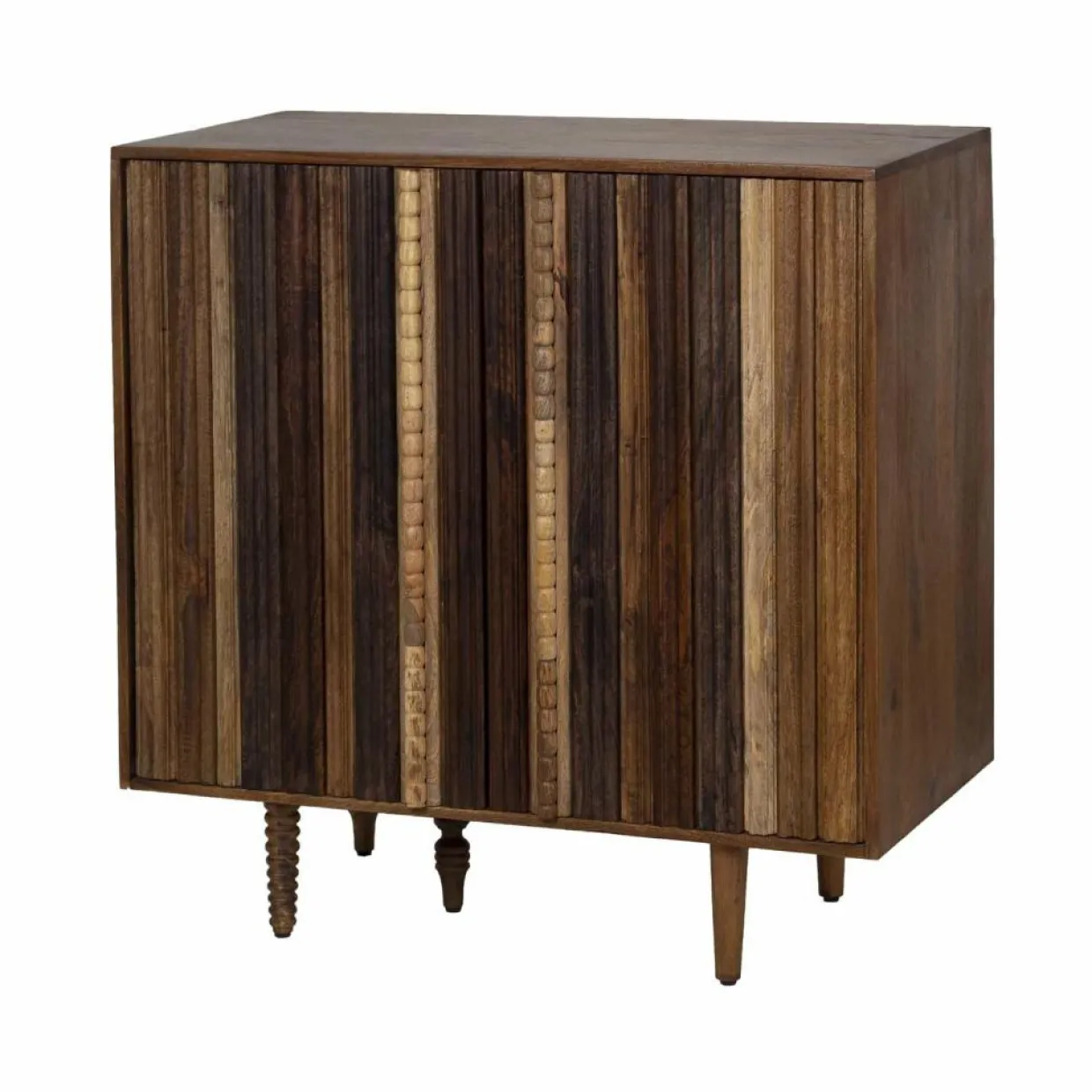 Bois & Chiffons Meubles De Rangement^Mini bar 2 portes Manguier Ramon Naturel - 100x45x100 cm