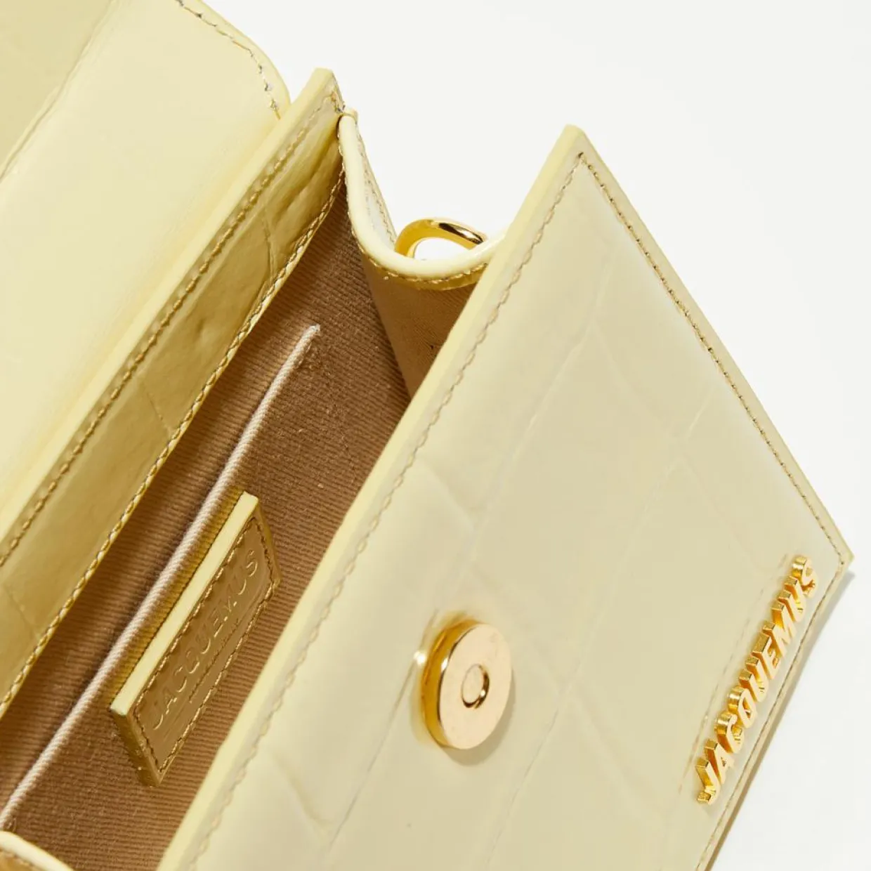 Femme Jacquemus Sacs^Mini sac à main en Cuir Le Chiquito Moyen jaune - 13.5x18x5 cm