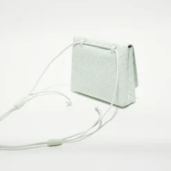 Mini sac bandoulière en Cuir nappa Intrecciato l'or des glaciers - 19x15x6 cm-Bottega Veneta