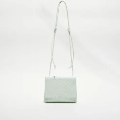 Mini sac bandoulière en Cuir nappa Intrecciato l'or des glaciers - 19x15x6 cm-Bottega Veneta
