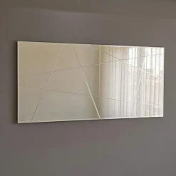 Miroir A331Y blanc - 130x62x2.2 cm-Wooden Art Hot