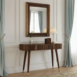 Bois & Chiffons Miroirs^Miroir exotique Manguier Ramon Naturel - 80x4x100 cm