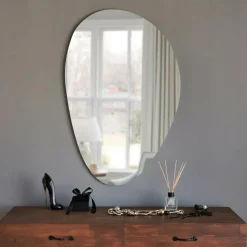 Miroir Porto noir - 76x50x2.2 cm-Wooden Art Best