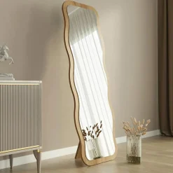 Homitis Miroirs^Miroir sur pieds Aror naturel - 50x160x2.2 cm