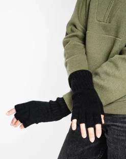 Femme Assuili Gants, Moufles^Mitaines Lola noires