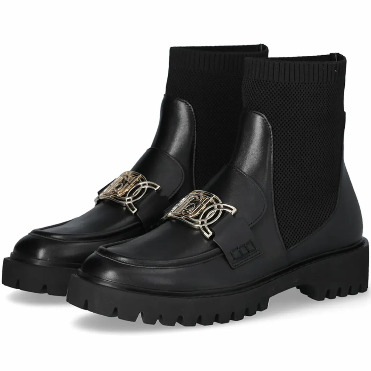 Femme Liu-Jo Mocassins^Mocassins Cora en Cuir noirs - Talon 4.5 cm