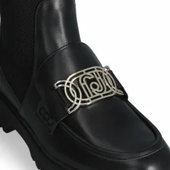 Femme Liu-Jo Mocassins^Mocassins Cora en Cuir noirs - Talon 4.5 cm
