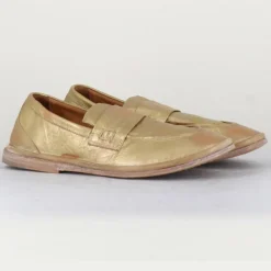 Femme MOMA Mocassins^Mocassins en Cuir dorés
