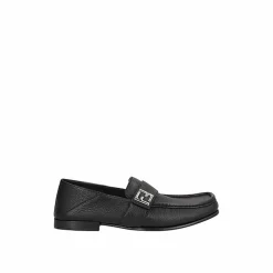 Mocassins en cuir noirs-Fendi Clearance