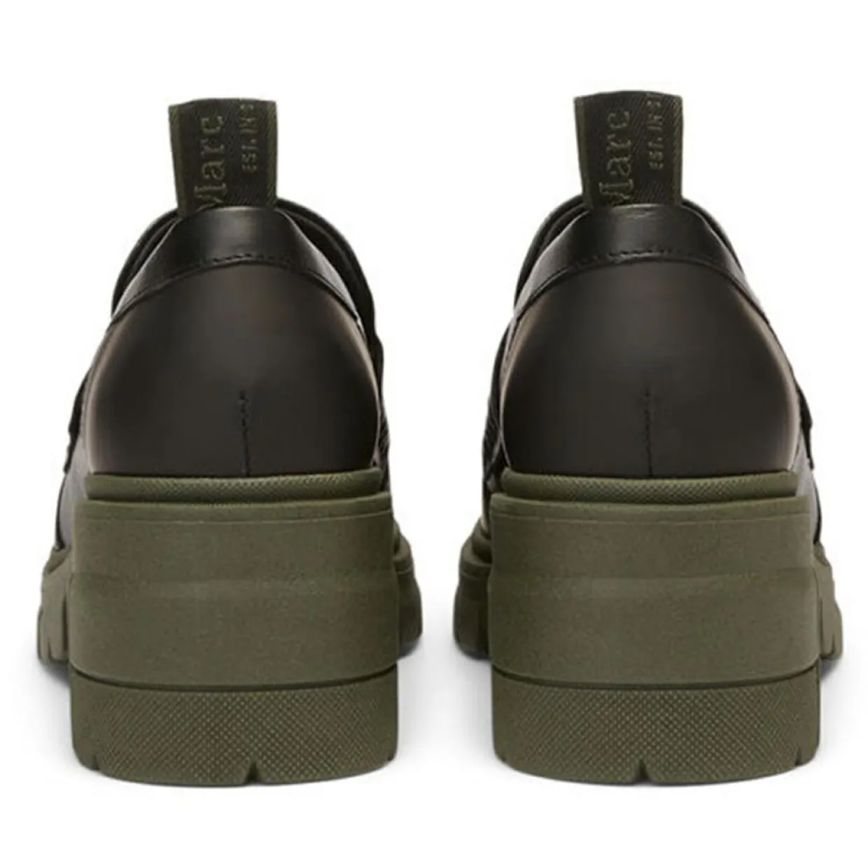 Mocassins en Cuir semelle épaisse noirs-Marc O'Polo Online