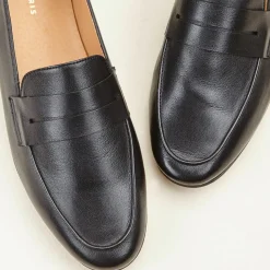 Mocassins en Cuir Viveca noirs-Cosmoparis Clearance