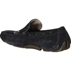 Mocassins en Velours de Cuir Andren marine-Salvatore Ferragamo Best