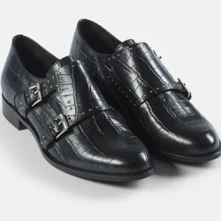 Monks en Cuir Emabi noires-Cosmoparis New