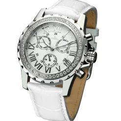 Montre automatique Femme en Cuir Romantica blanche-Richtenburg Clearance