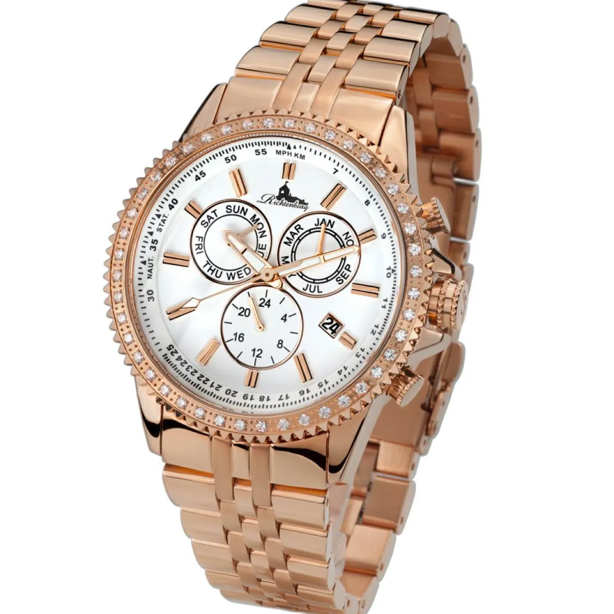 Femme Richtenburg Montres^Montre Automatique Femme en Acier Cassiopeia dorée