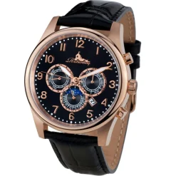 Montre automatique Homme en Cuir Athen noire-Richtenburg Online