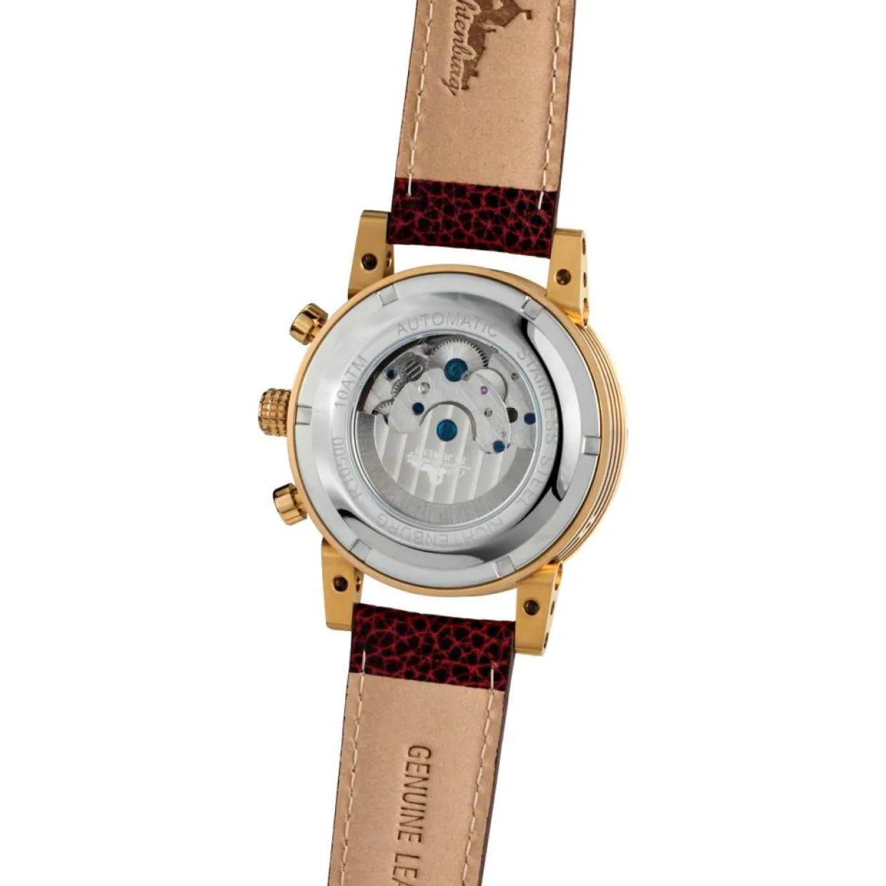 Montre automatique Homme en Cuir Newport marron-Richtenburg Online